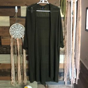Forever21 Olive Green Cardigan